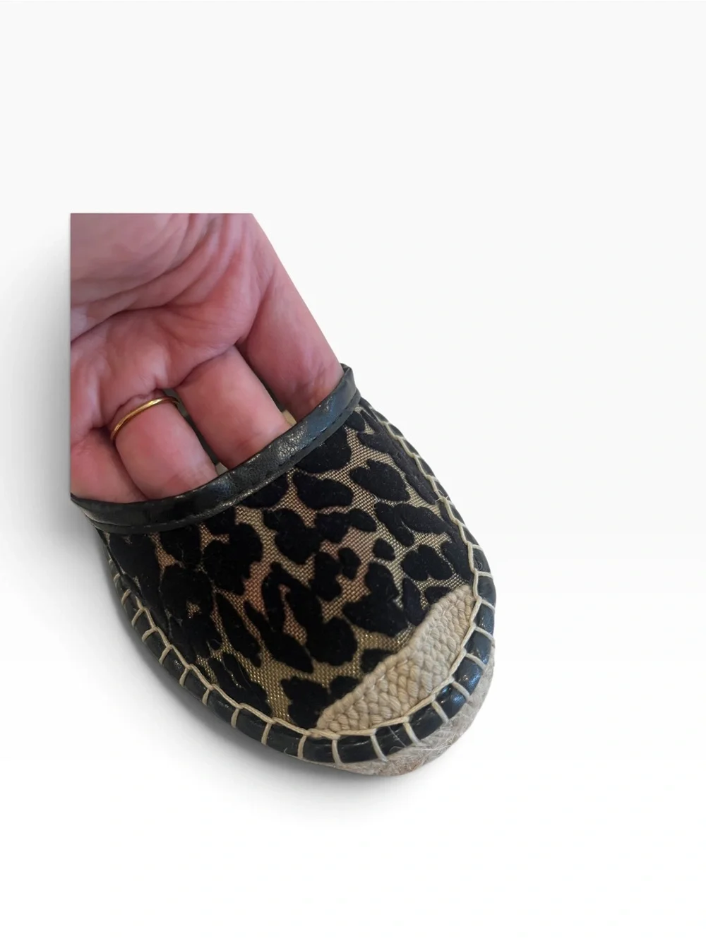 🖤 Free People Mason Ballet Leopard Espadrilles • 38 • NWOT